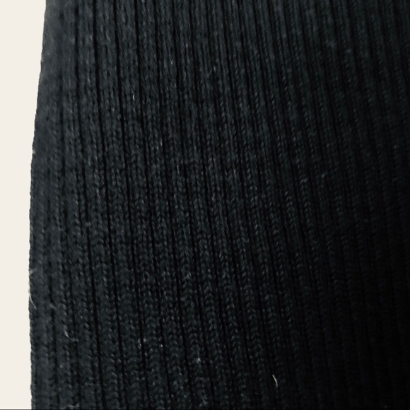 GUESS// black ribbed off shoulder sweater - Picture 4 of 4